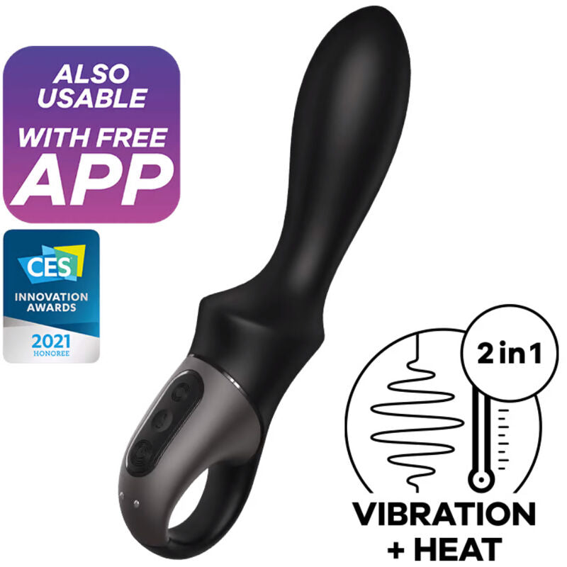 SATISFYER Heat Climax Vibrador Anal con App Negro | Nox Placer