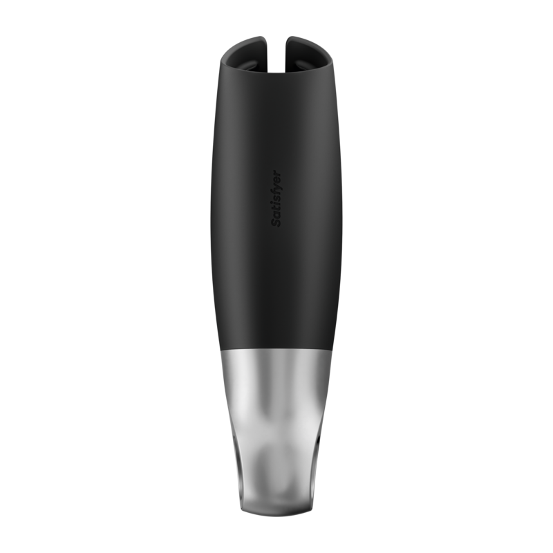 SATISFYER Power Masturbator Negro y Plata | Nox Placer