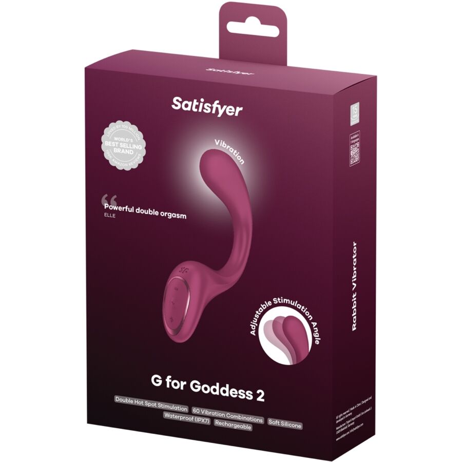 Satisfyer G for Goddess 2 burdeos, embalaje