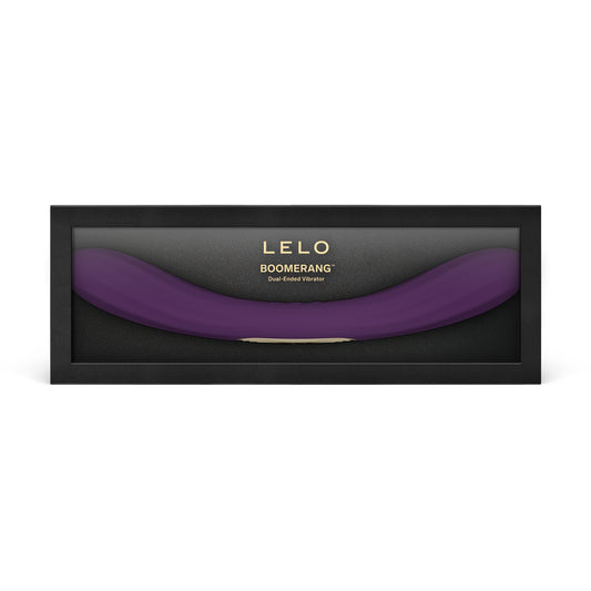 LELO BOOMERANG vibrador doble para parejas en su caja de presentación premium