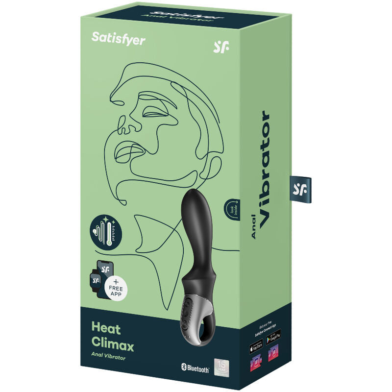 SATISFYER Heat Climax Vibrador Anal con App Negro | Nox Placer