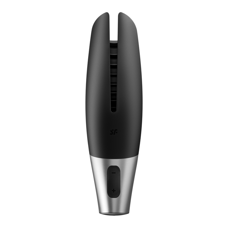 SATISFYER Power Masturbator Negro y Plata | Nox Placer