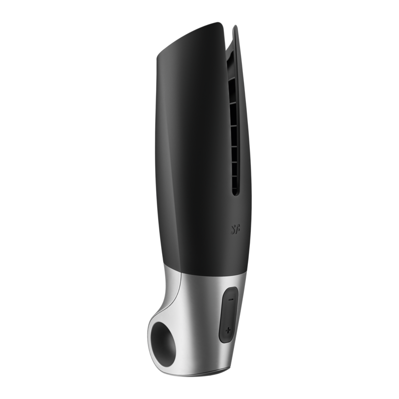 SATISFYER Power Masturbator Negro y Plata | Nox Placer