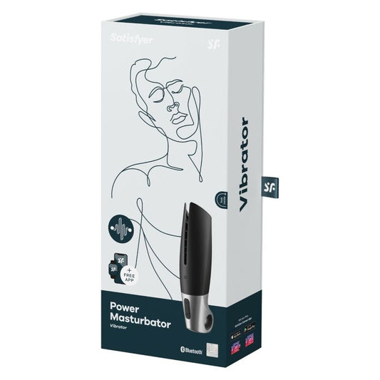 SATISFYER Power Masturbator Negro y Plata | Nox Placer