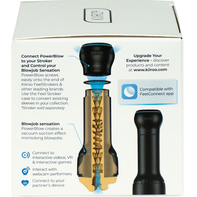 KIIROO PowerBlow Dispositivo Ondas Estimuladoras Interactivo | Nox Placer