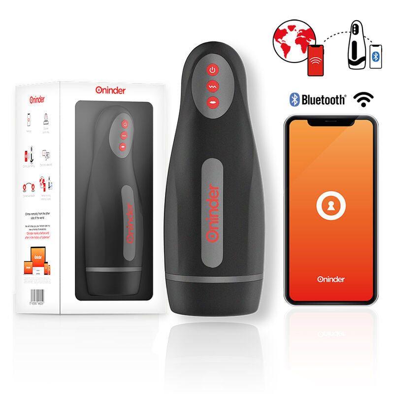 Oninder Seoul Masturbador Masculino de Compresión y Vibración con App