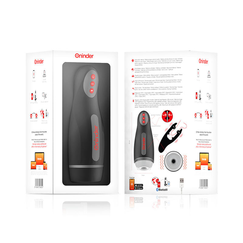 Oninder Seoul Masturbador Masculino de Compresión y Vibración con App