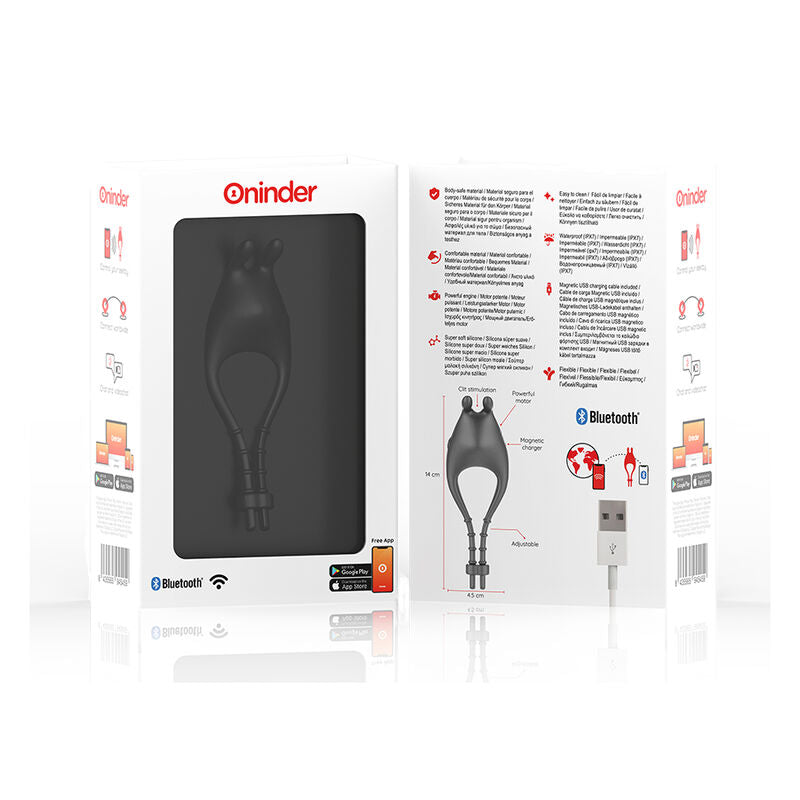 ONINDER Pampa Anillo Vibrador Ajustable Multiposición App | Nox Placer