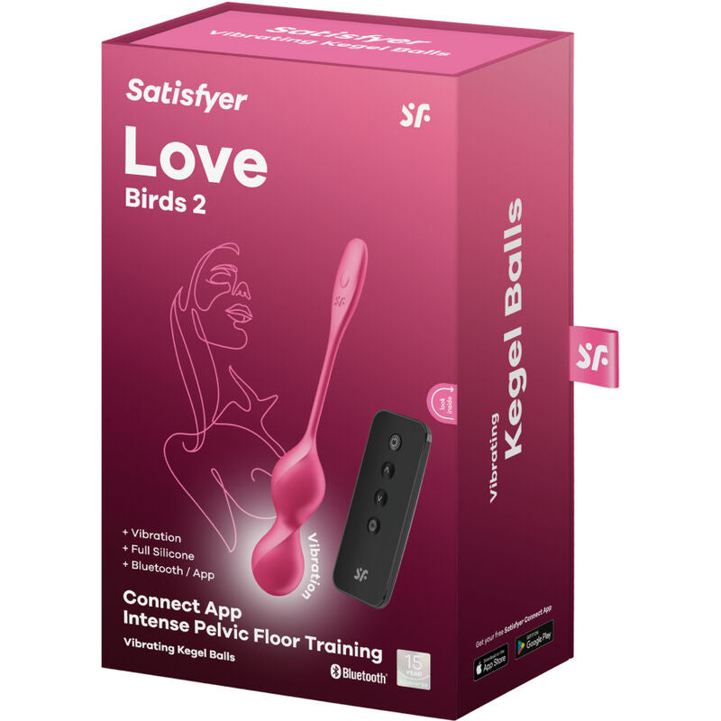 SATISFYER Love Birds 2 Bolas Kegel Vibradoras con App | Nox Placer